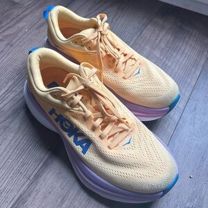 Hoka Bondi Impala Cyclamen Orange and Purple Size 7.5